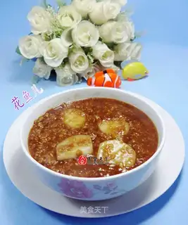 Red sugar oatmeal