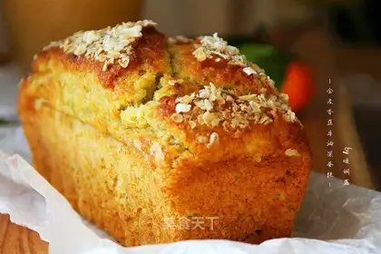 oats banana butter cake