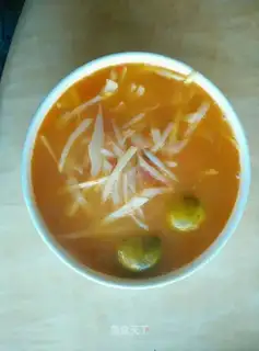 The winter sour potato soup