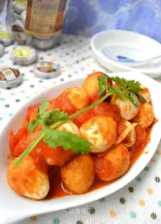Tomato quail eggs