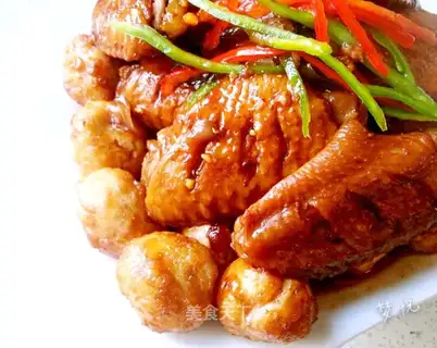 Tiger-skinned quail egg fried chicken wings
