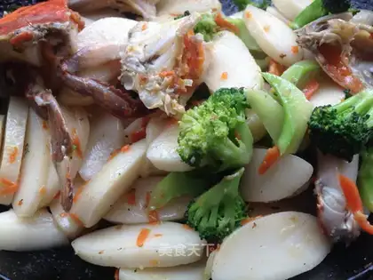 Crab broccoli