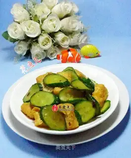 The bean cucumber's fried tofu