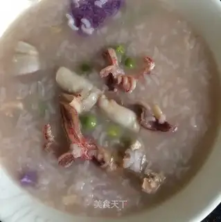 Squid pea porridge