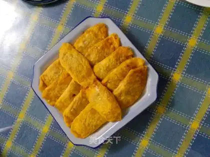 Gold egg dumplings
