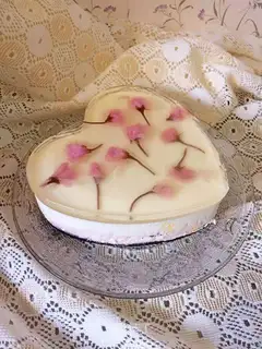 Cherry yogurt mousse cake