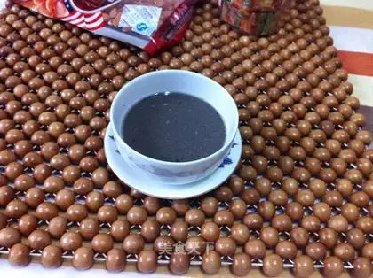 Homemade black sesame paste