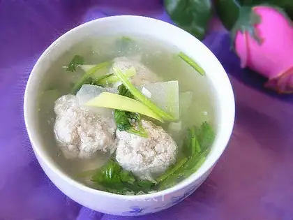 Porkball soup
