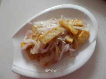 Onion fried tofu