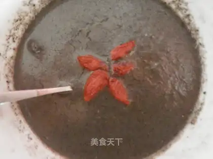 Homemade black sesame paste