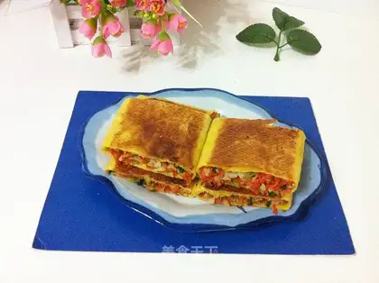 Carrot abalone pancakes
