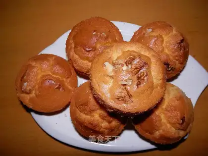 Homemade walnut cake