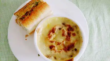 Roasted mushroom white sauce
