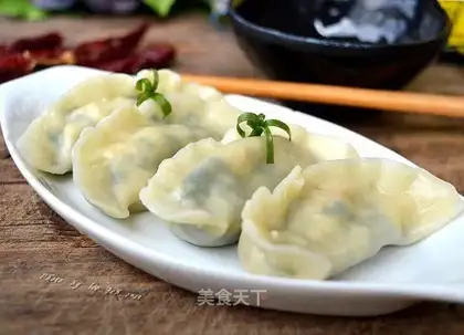 A duck egg dumpling