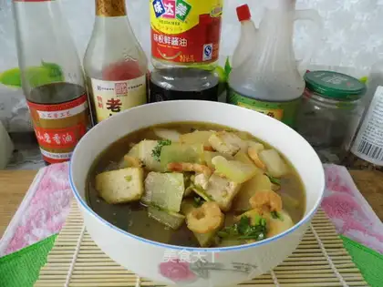 The bean curd soup