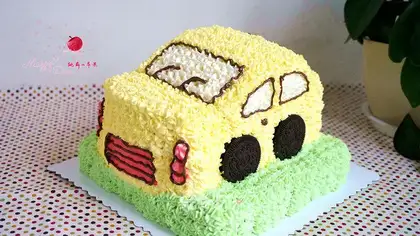 Car birthday cake