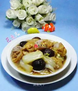 Frozen pasta and cabbage