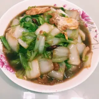 Quail egg and cabbage