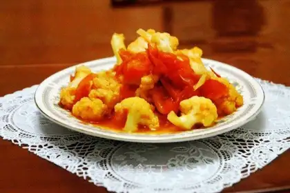 Tomato fried flowers