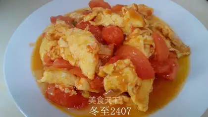 Tomato fried eggs