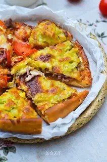 Double-packed pizza