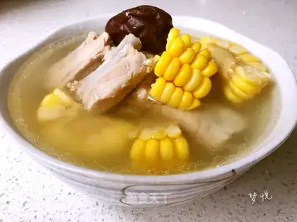 Corn steak soup