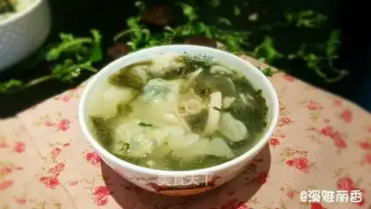 Chicken soup, mushrooms