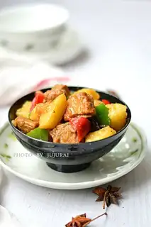 Potato burn ribs