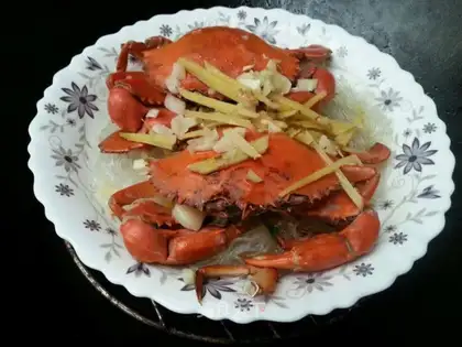 A fan crab