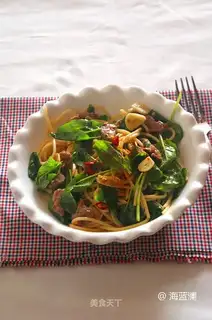 Beef spinach pasta