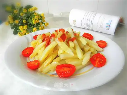 Tasty snacks. French fries