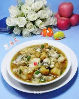 Oysters cook shrimp