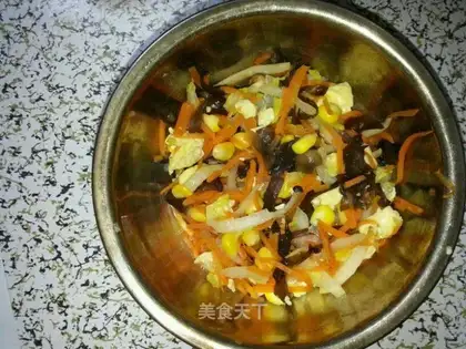 Carrot crab mushrooms