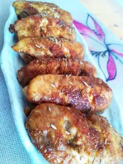 Spicy roasted chicken wing pan