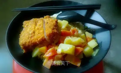 Japanese curry pork chops