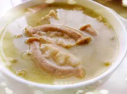Green bean sausage soup