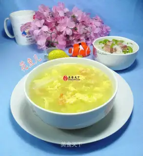 The egg gravy soup