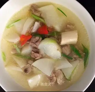 A lamb stew with radish