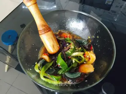 Cheese peppers and eggs