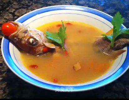 Clear the fish soup