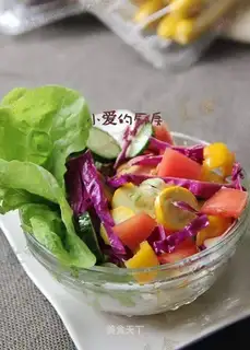 A salad with vinegar