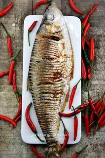 Roasted mackerel