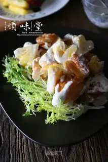 Pineapple and shrimp