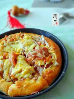 Apricot bacon pizza