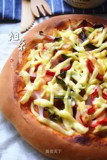Shrimp bacon pizza