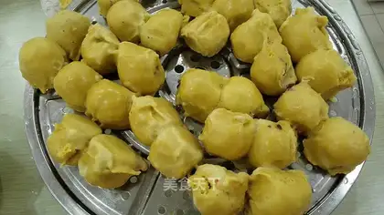 Yellow rice sticky bean bag