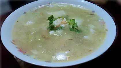 Winter melon and salted egg soup