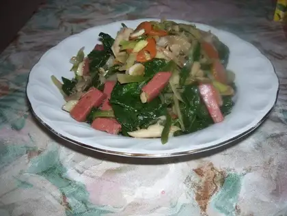 stir-fried spinach