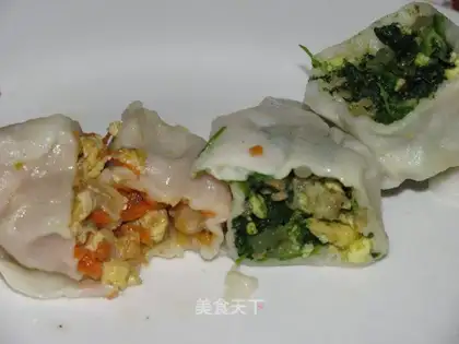 Double-stuffed dumplings