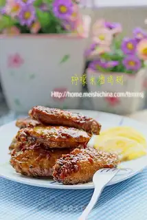 Lemon rice wine chicken wings